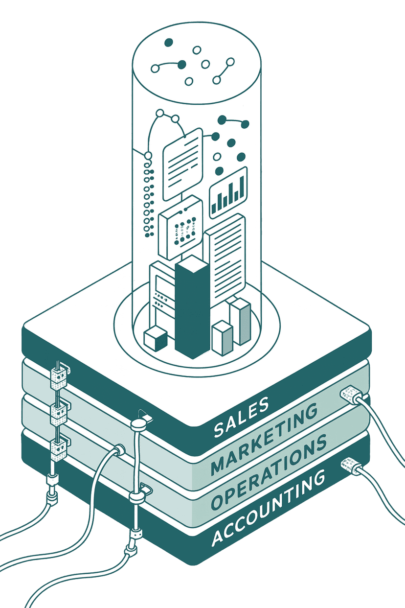 Stack of books with cylinder - AmpStack Hero